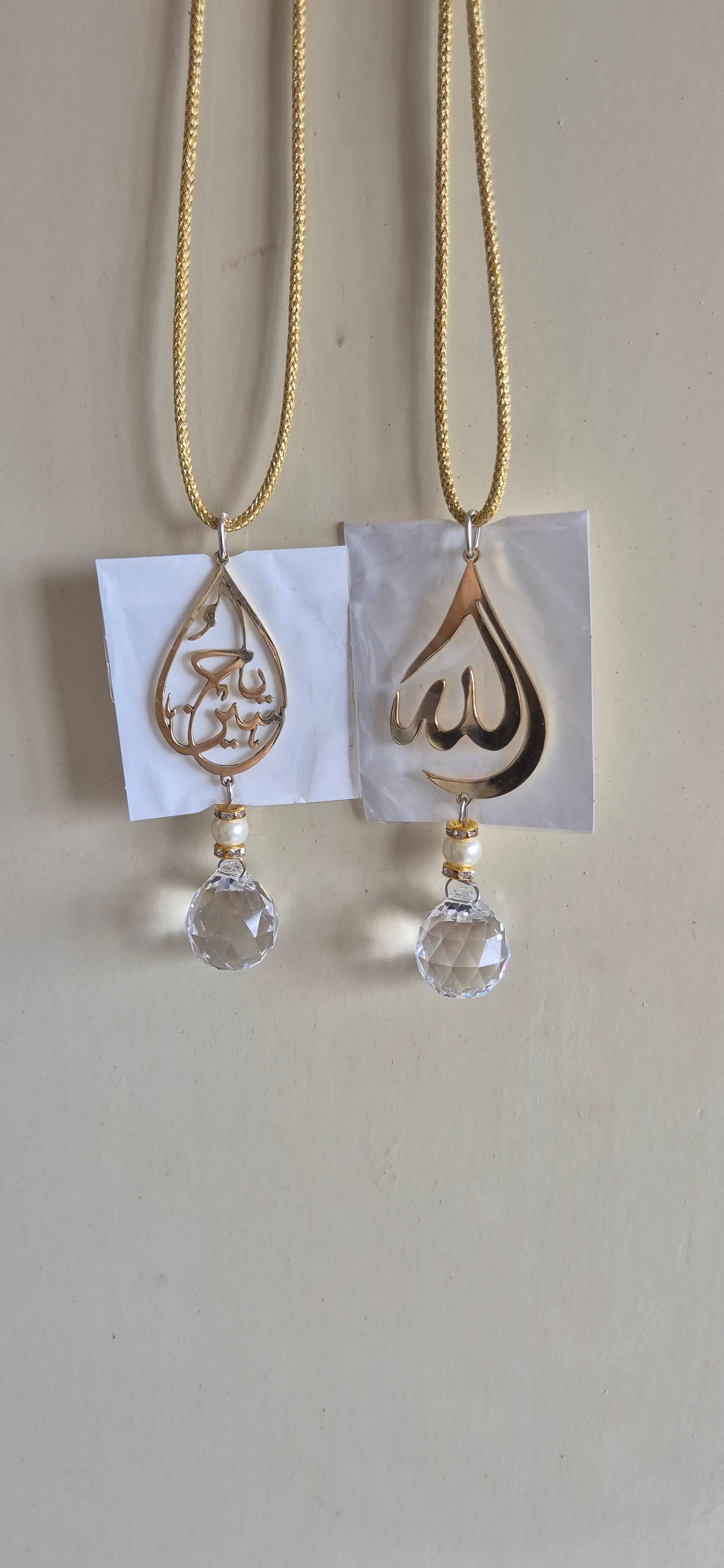 Lightweight crystal Arabic car hangys