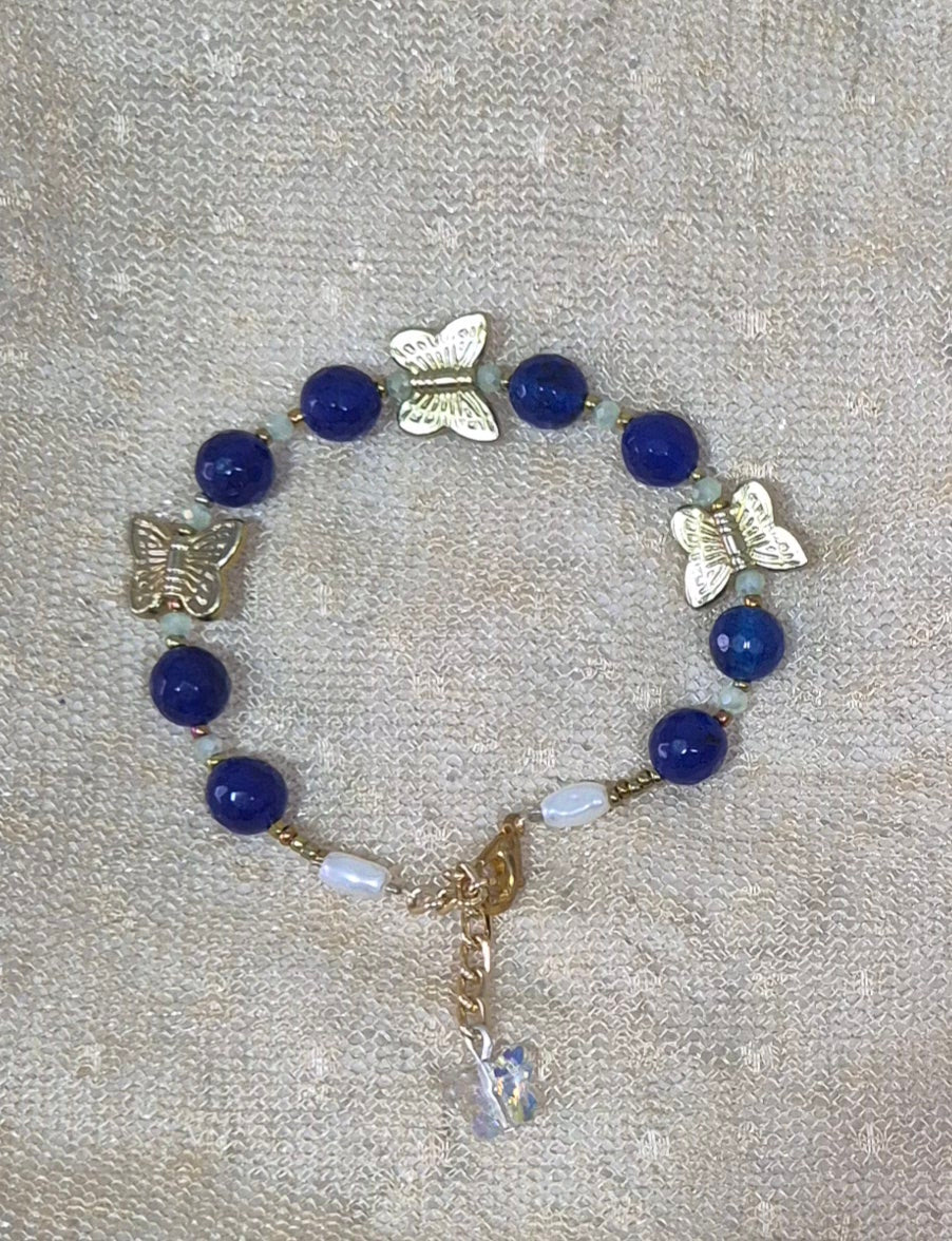 Agate butterfly bracelets