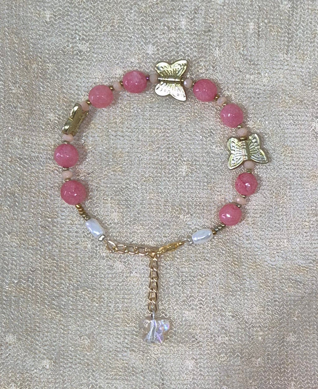 Agate butterfly bracelets