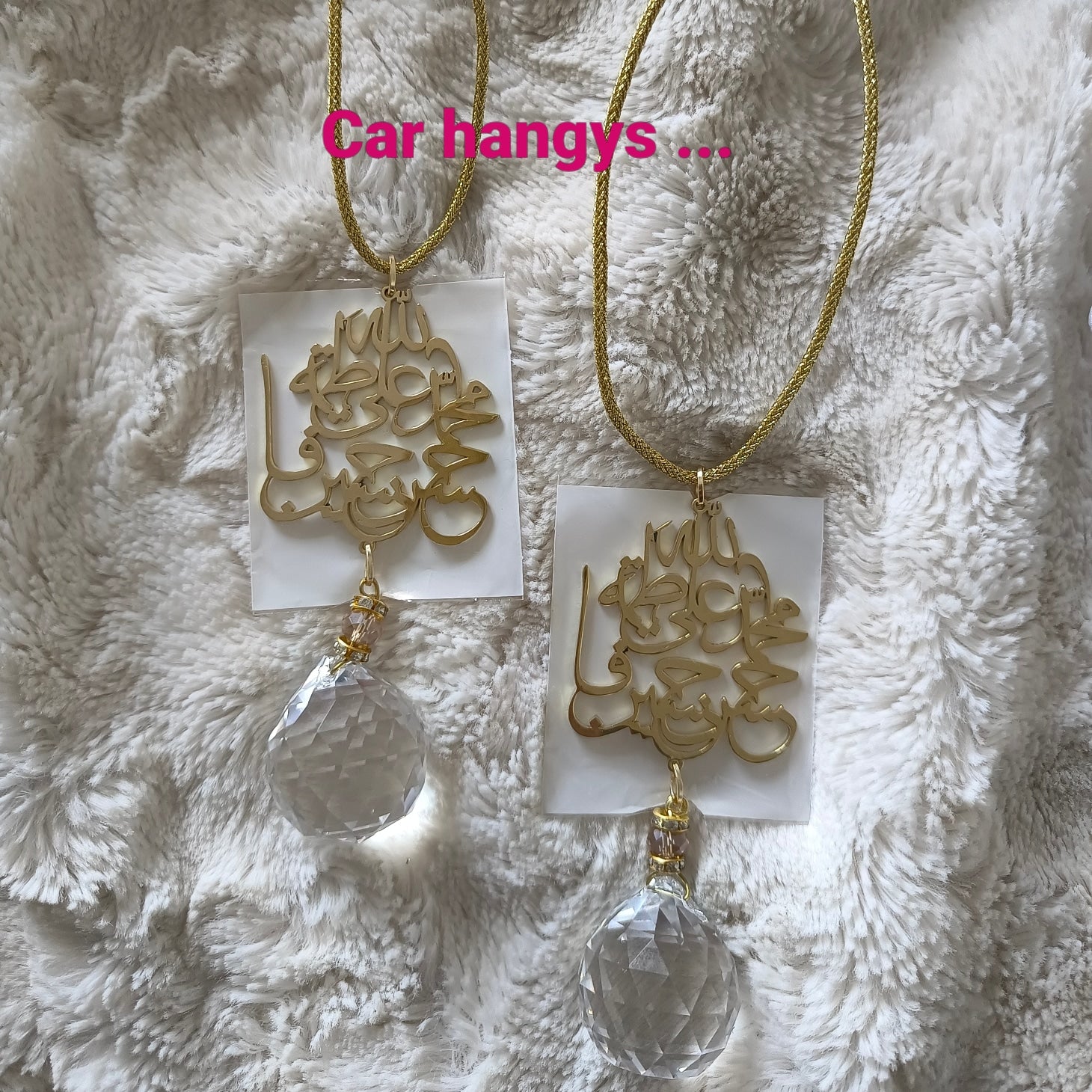 Panjatan paak motif crystal car hangy