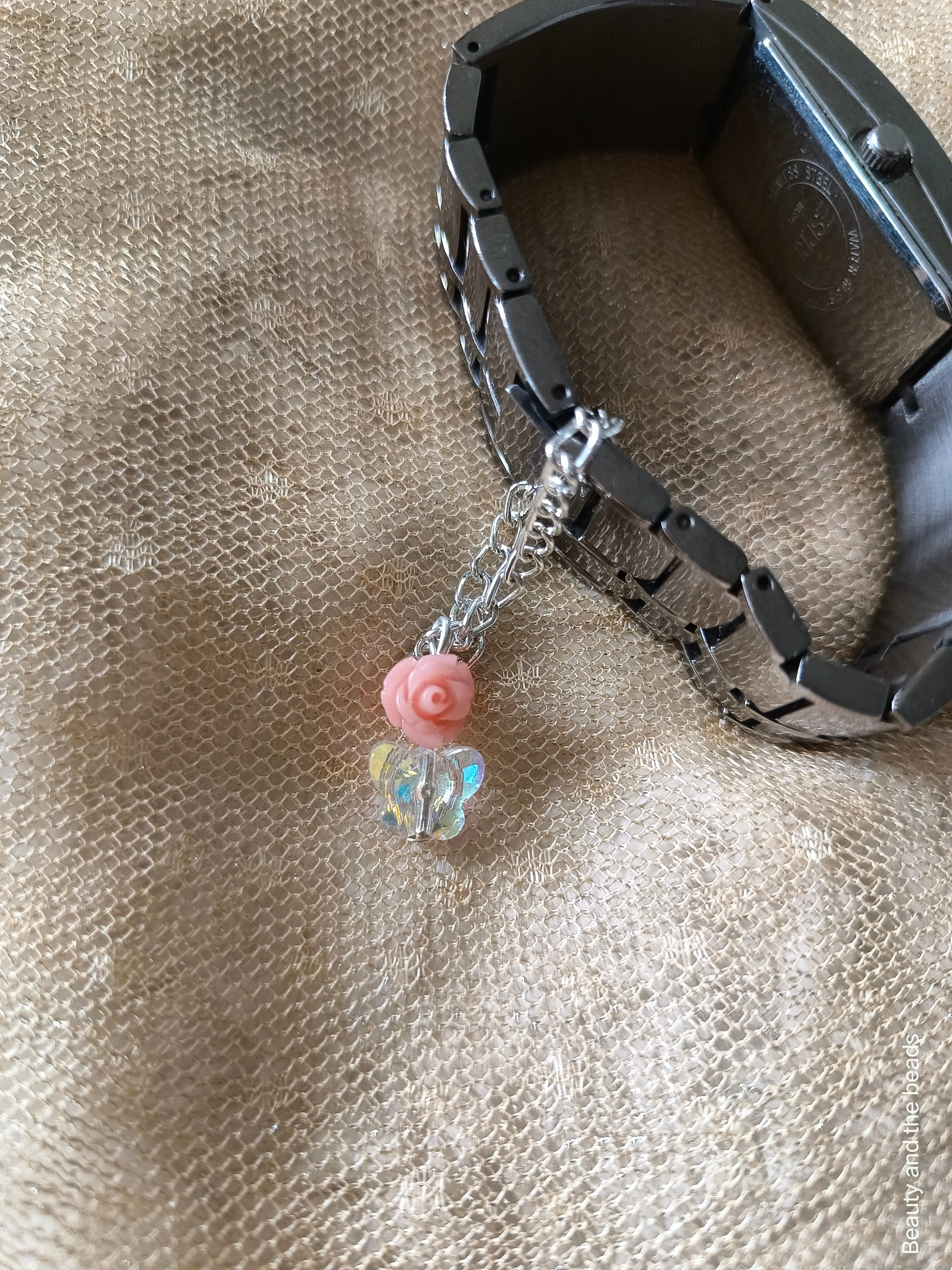 Crystal watch charms set