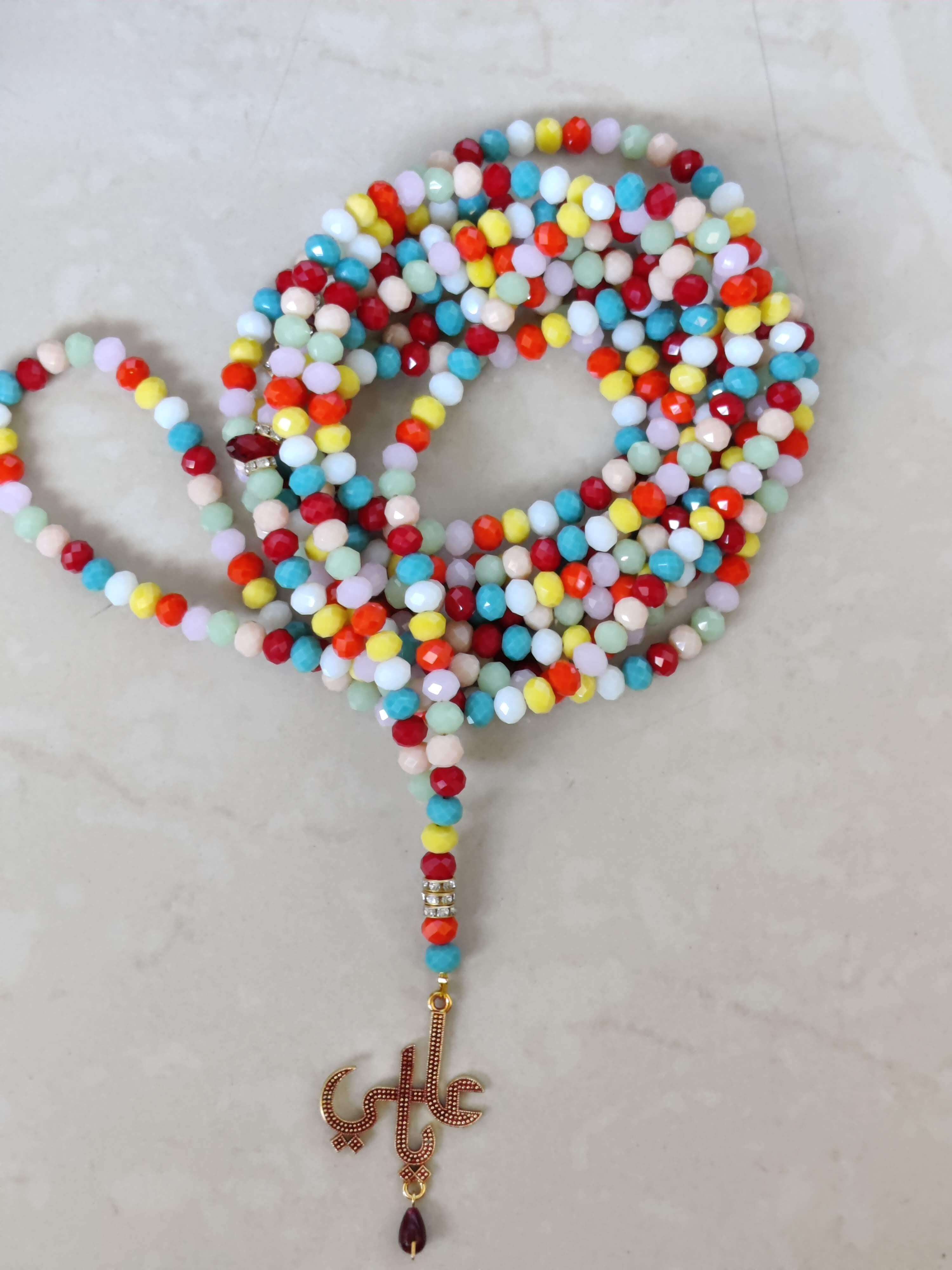 500 dana cut crystal tasbi