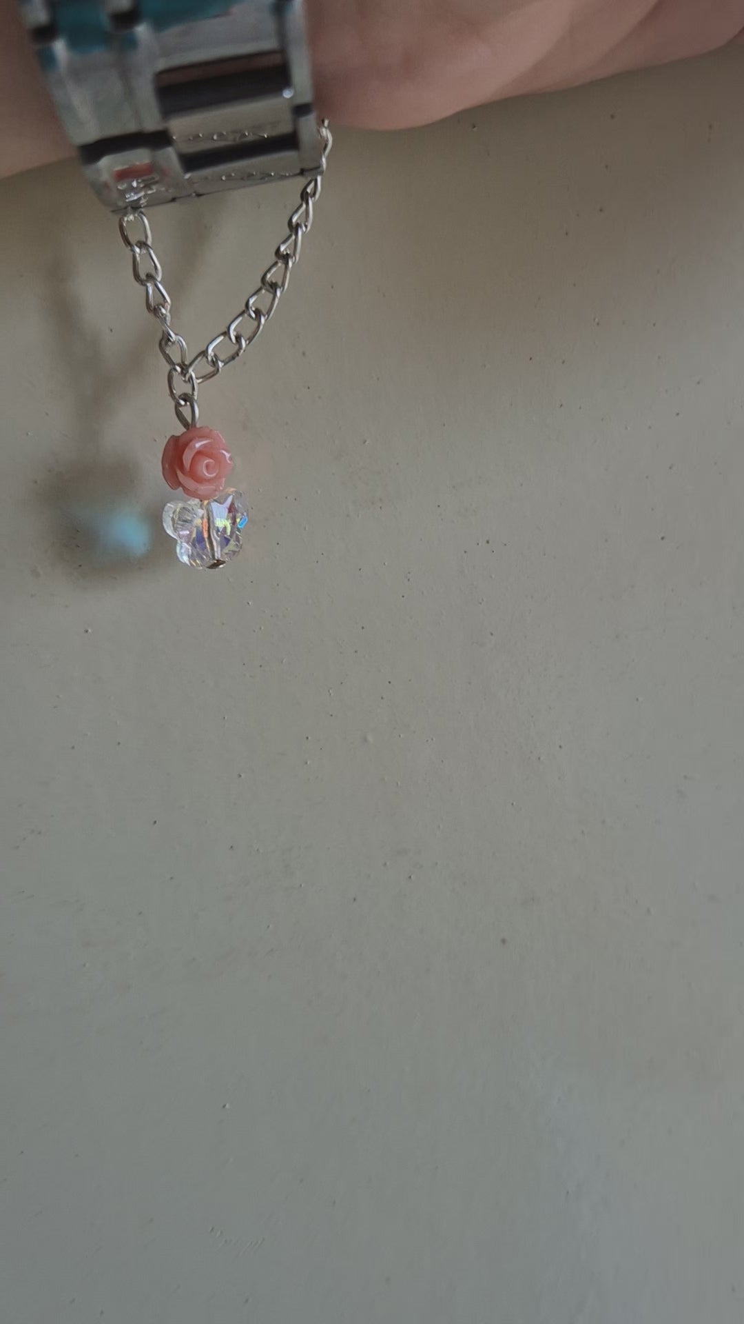 Crystal watch charms set