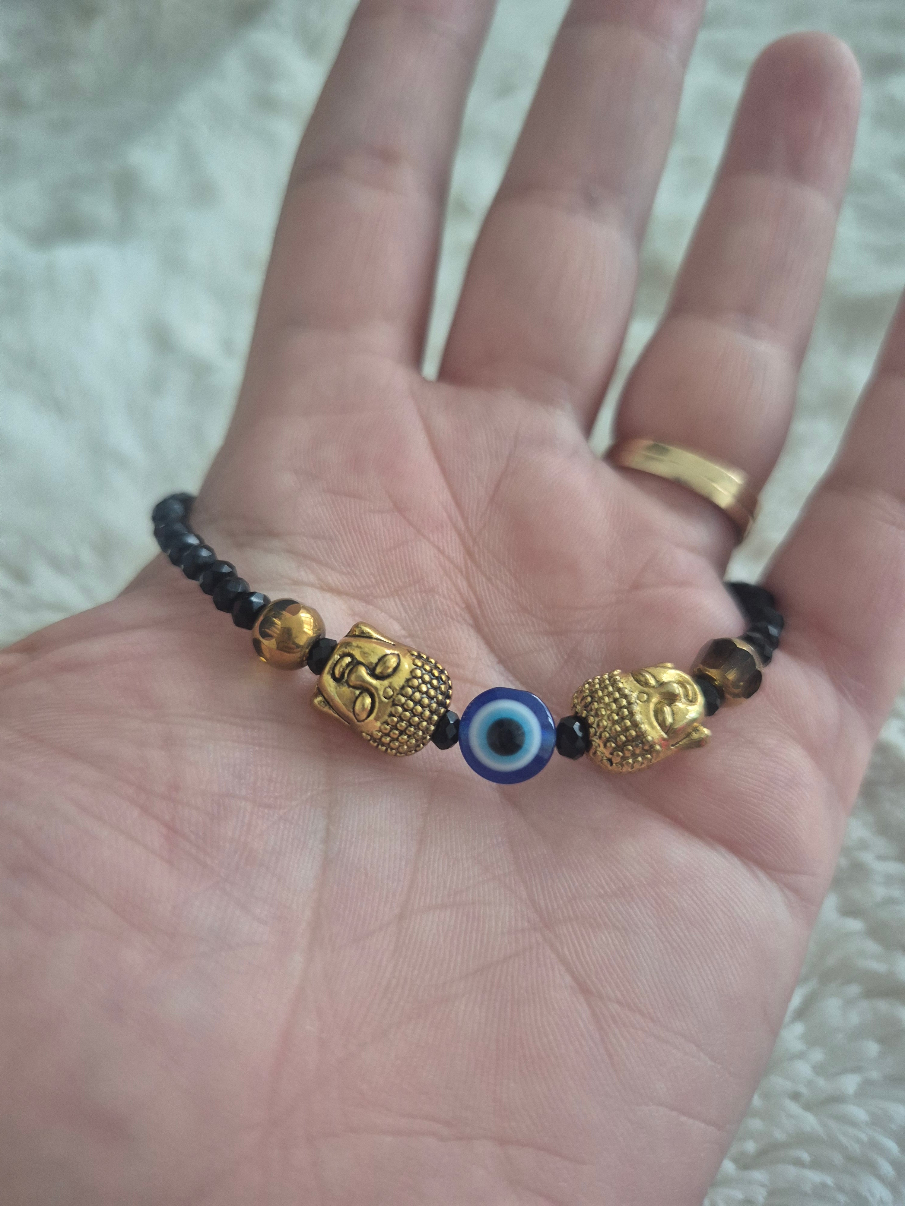 Buddha evil eye bracelet