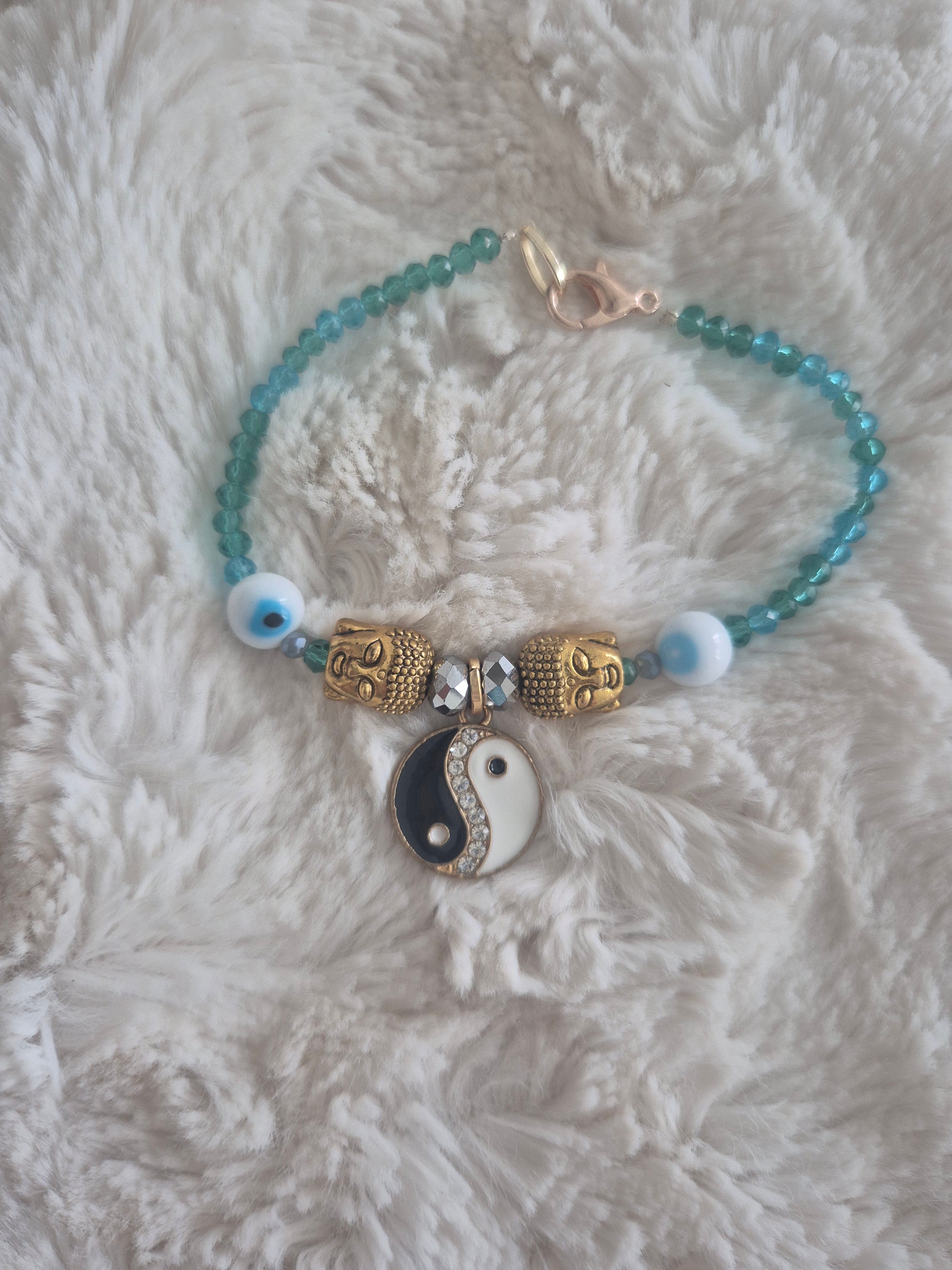 Buddha evil eye yin yang bracelet
